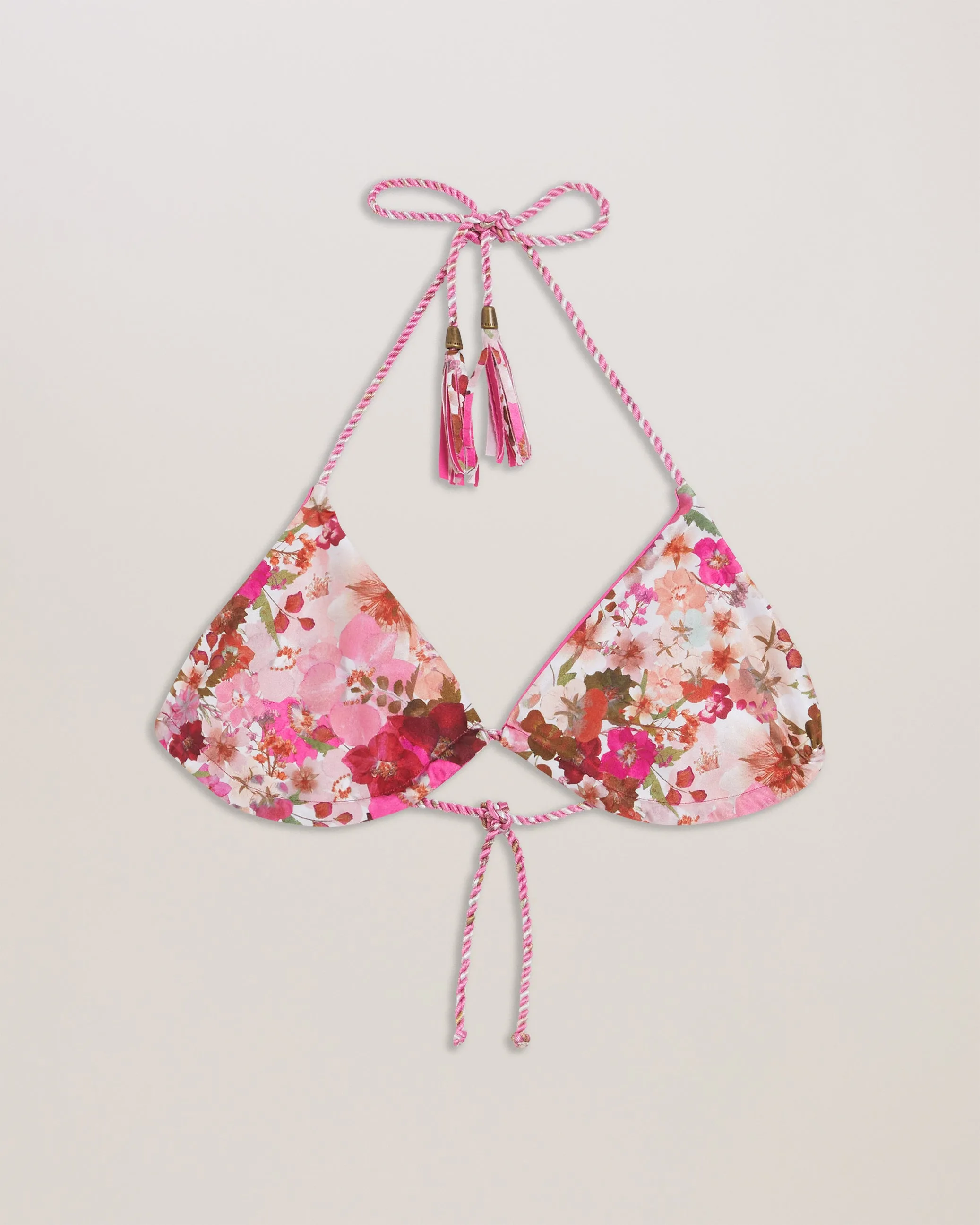 Veneza Reversible Triangle Bikini Top Pink